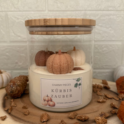 Kürbis Zauber | Kürbis Kerze im Glas