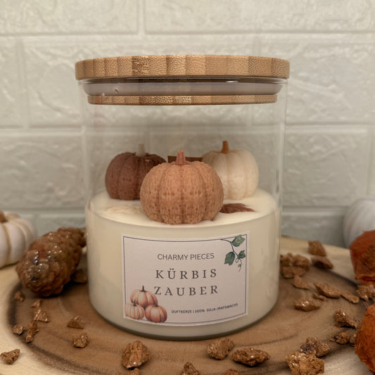 Kürbis Zauber | Kürbis Kerze im Glas