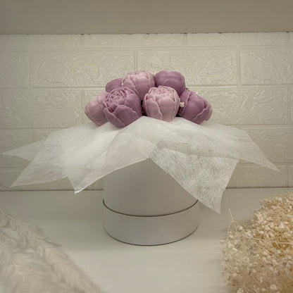 Peony Bouquet violett | Pfingstrosenstrauß