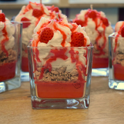 Strawberry crumble | Dessertkerze
