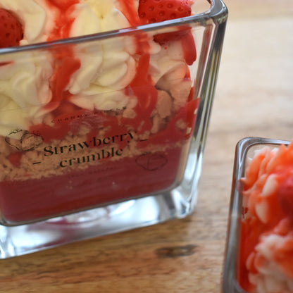 Strawberry crumble | Dessertkerze
