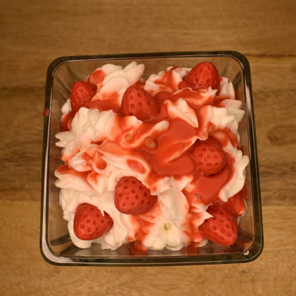 Strawberry crumble | Dessertkerze